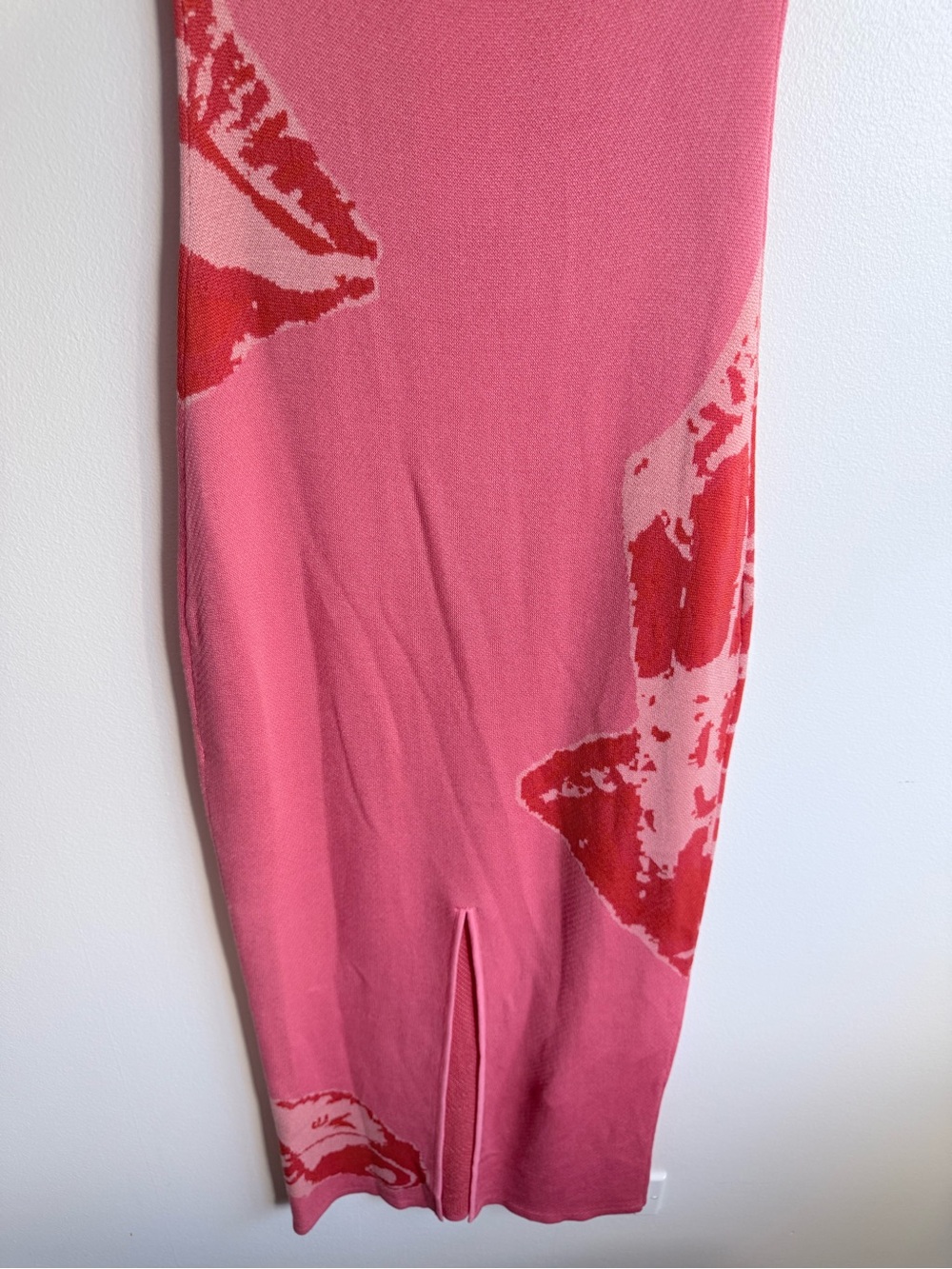 Torn by Ronny Kobo Lola Coral Midi Dress with Orange Shell Accent - Picture 7 of 8